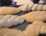 A picture of step 1 of Vienna, baughettes,plaited and twisted bread.