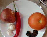 Gambar langkah 1 resipi Masak Lemak Telur dan Tomato.