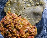 A picture of step 2 of Pharhada (mullu murungai puris).