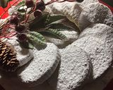 A picture of step 4 of Kourabiedes.