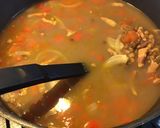 Une image de l'étape 9 de Soupe de lentilles au poivron rouge et lardons.