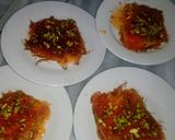 صورة لخطوة 11 من وصفة الكنافه بالجبنه والقشطه