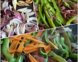Foto del paso 6 de la receta Fajitas de Trigo y Maíz con Pollo con verduras agridulces