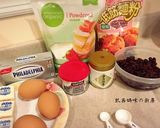A picture of step 1 of Matcha Red Bean Cream Cheese Pound Cake.