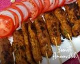A picture of step 2 of Pan Grilled Chicken Mince Seekh Kababs.