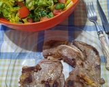 Foto del paso 7 de la receta: Bife a la plancha y ensalada sabrosa
