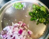A picture of step 2 of Besan ka chilla.
