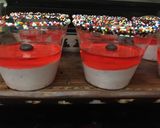 A picture of step 11 of Strawberry Mousse Jello shots.