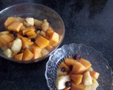 Foto del paso 6 de la receta: Potaje de legumbres con cabezada, y de postre cóctel de calabaza, manzana y arándanos