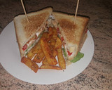 Foto del paso 5 de la receta: Sándwich doble pollo
