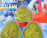 Hình bước làm 5 của món Bánh bò chùm ngây rắc hạt gai dầu