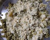 A picture of step 4 of Broccoli tikki (patties).