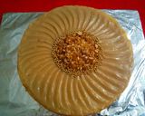 A picture of step 5 of Sponge caramel icing.