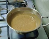 A picture of step 4 of Singhara burfi.