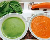 A picture of step 2 of Tricolor Rava Dhokla.