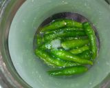 A picture of step 5 of Hari mirch ka Achar.