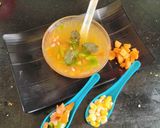 A picture of step 2 of Paneerjal(whey) Vegetable soup.