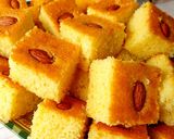 Une image de l'étape 6 de Basboussa, gâteau de semoule.