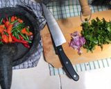 Foto langkah ke 3 dari resep Sambal rica daun melinjo.