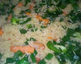 A picture of step 7 of Fried vegetables rice.