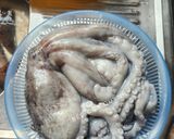 Hình bước làm 1 của món Bạch tuộc nướng muối ớt