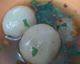 Foto langkah ke 7 dari resep Cilok isi telor bumbu kacang anti gagal.