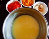 A picture of step 2 of Delicious tasty Kesar mango watermelon papaya juciy fruit custard.