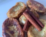 Foto del paso 3 de la receta: Torrijas integrales, rellenas de mermelada casera de fresas, almendras laminadas y almíbar 🥮