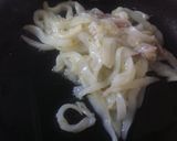 A picture of step 8 of Linguine Risottate with Calamari on Zucchini Cream.
