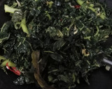 Foto langkah ke 4 dari resep Oseng Daun Pepaya dan Daun Singkong.
