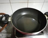 A picture of step 6 of Sookhi Arbi.