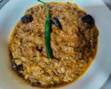 A picture of step 5 of Turai ka bhurta.