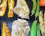 Une image de l'étape 3 de Côtes de veau marinées au pesto grillées à la plancha.