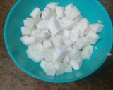 A picture of step 2 of Coconut milk#authorsmarathon.