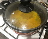 Foto del paso 5 de la receta: Caldillo o sopa de espárragos con huevo poche y crujiente de jamón