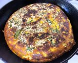 A picture of step 5 of Foxtail Millet Handvo (Gujarati style Millet-Lentil Cake).