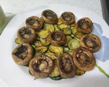 Foto del paso 4 de la receta: Champiñones rellenos de crema de espárragos y queso azul