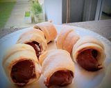 Foto del paso 4 de la receta: Cañoncitos de Dulce de Leche con tapa de pascualina