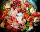 A picture of step 6 of Foxtail Millet veggies soup.