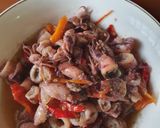 Foto langkah ke 6 dari resep Tumis Cumi Asin.