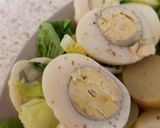 A picture of step 2 of My Super Salad with tasty Chicken Eggs,2 cheese. With Sour cream.