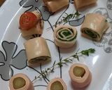 Foto del paso 9 de la receta: Roll de fiambres y vegetales (rollitos)