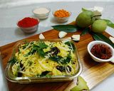 A picture of step 7 of Raw mango rice /mavinakayi chitranna.