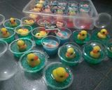 Foto langkah ke 7 dari resep Puding Bebek 2D dan 3D.
