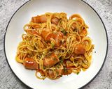 Foto langkah ke 7 dari resep Spaghetti Sosis Ala Rumahan.