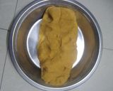 A picture of step 1 of Dal dhokli.