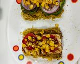 A picture of step 7 of Open Grilled Paneer and Cheesy Corn Maggi Sandwich.