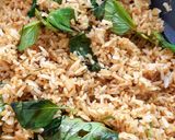 รูปขั้นตอนการทำที่ 2 ของ ข้าวผัดน้ำพริกไตปลาแห้ง Fried Rice with Fried Fish Kidney Paste