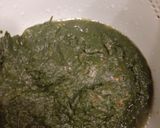 A picture of step 1 of پالک گوشت.