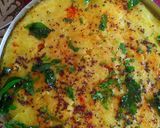 A picture of step 5 of Steamed Dhokla.
